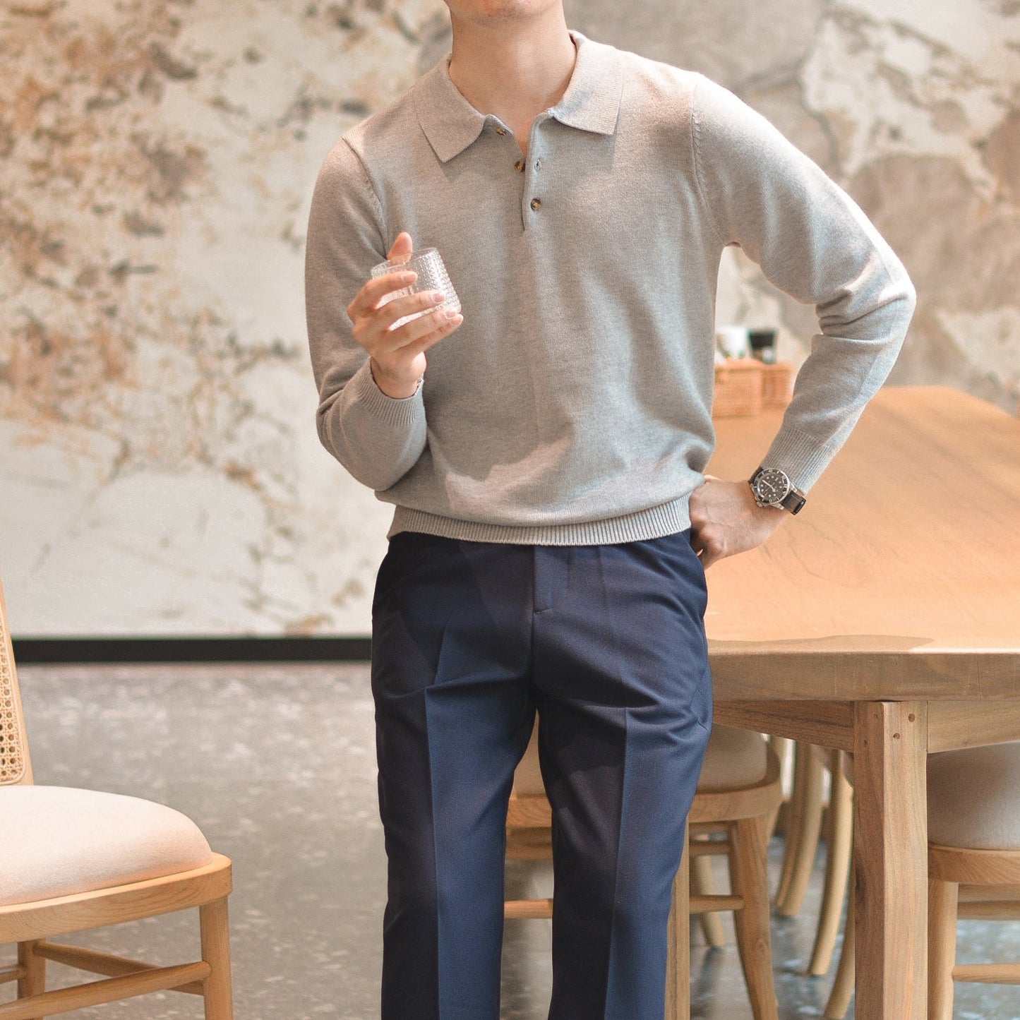 HENRY SLEEVE POLO SHIRT